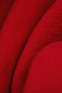 Upstate Stock Women's Amagansett Beach Upcycled Terry Sweater in cherry red - women's sweater - view 4