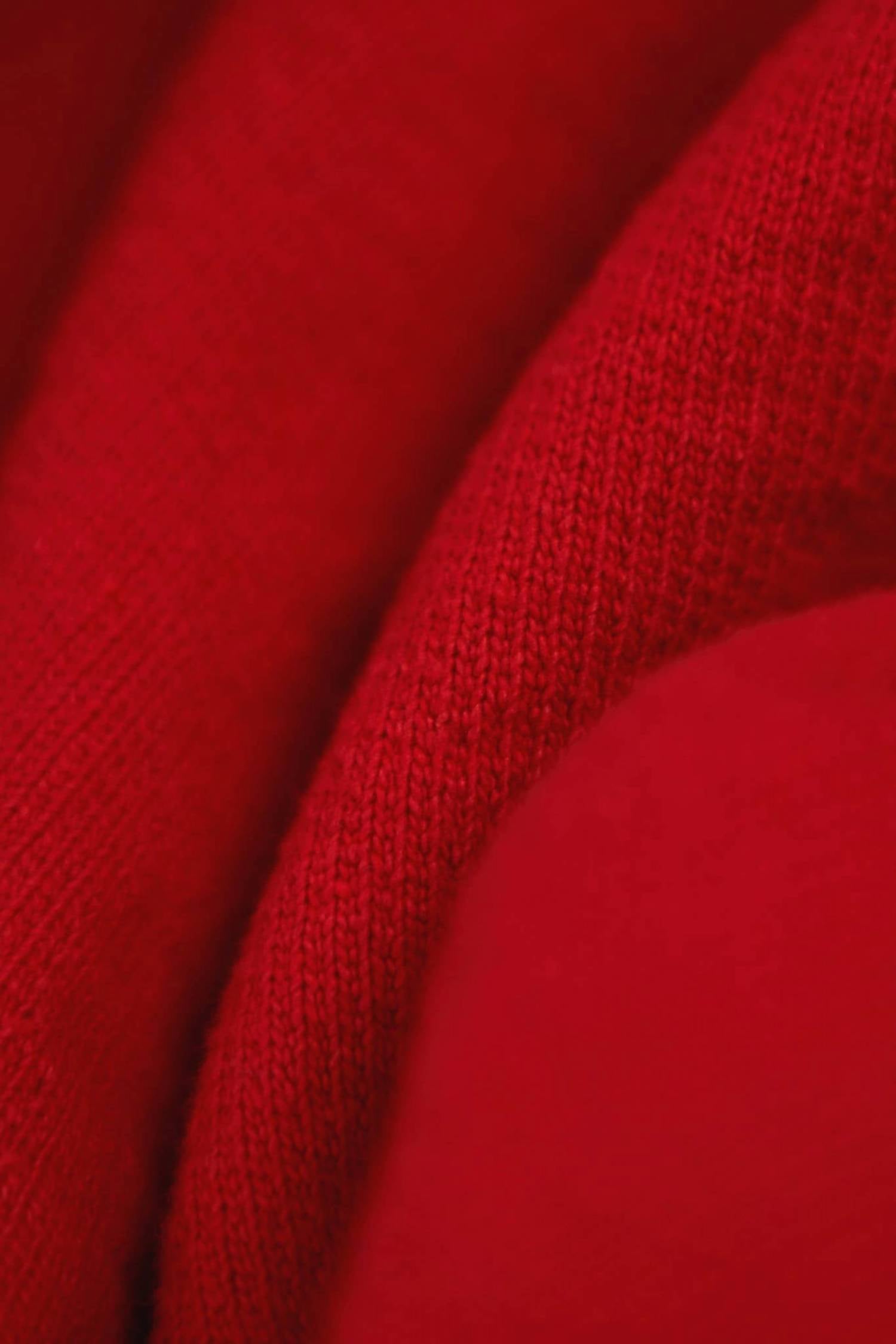 Upstate Stock Women's Amagansett Beach Upcycled Terry Sweater in cherry red - women's sweater - view 4