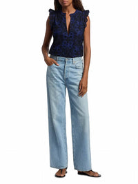 Figue - Maris Embroidered Cotton Top
