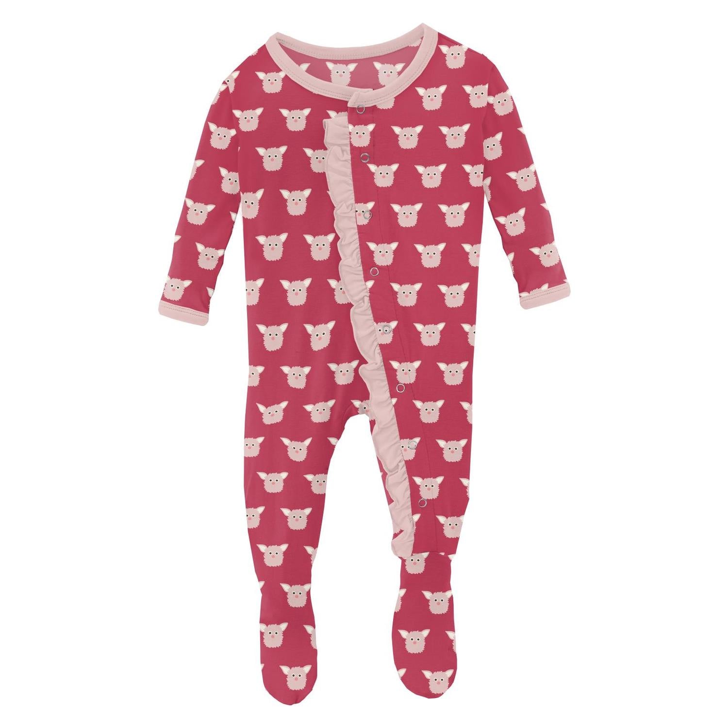 Kickee - Kids' Ruffle Footie with Snaps