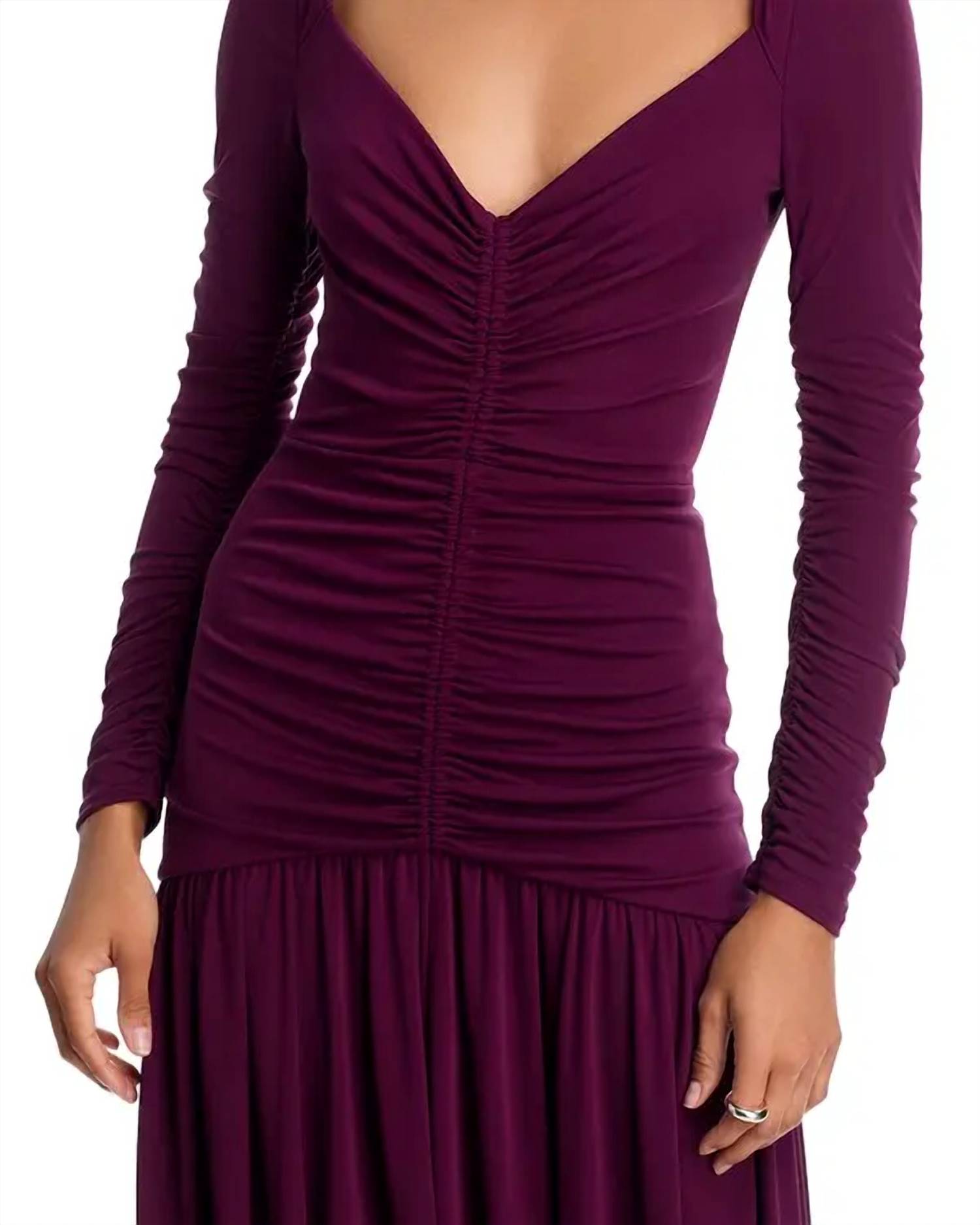 Cinq A Sept - Evedene Ruched Midi Dress