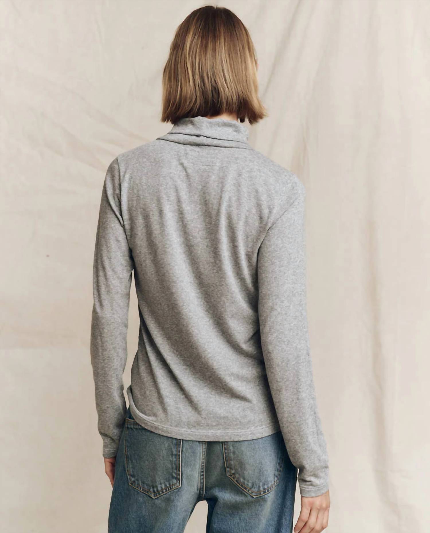The Great. - Turtleneck Long Sleeve Knit Tee