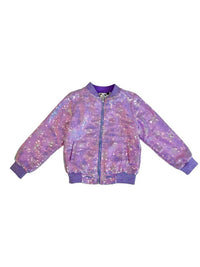 Lola + The Boys - Stars Sequin Bomber Jacket