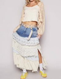 Pol - Bluebell Boho Maxi Skirt