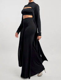 Celebrity Pink - Long Sleeve Cape Top with Bra and Pants Set