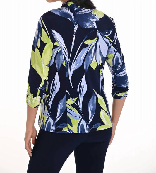 Frank Lyman - Floral Print Knit Blazer