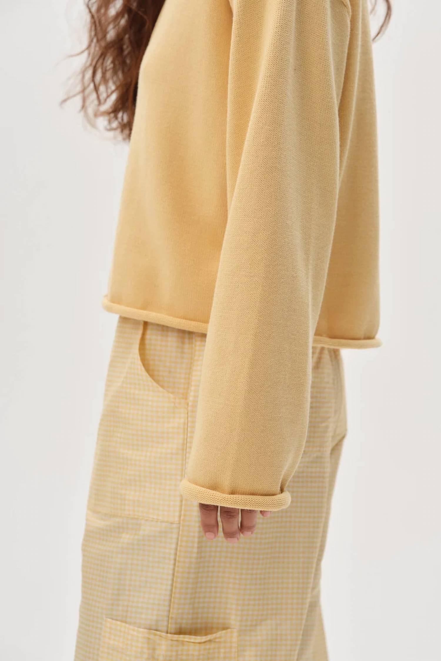 Donni. - Cotton Knit Roll Cardigan