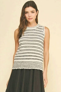Pinch - Saturday Script Sweater Tank Top