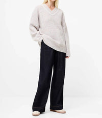 French Connection - Kezia Recycled Vertical V Neck Jumper