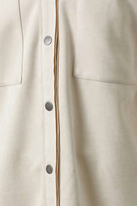 Mystree - Suede Button Down Shacket