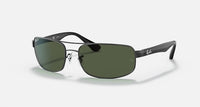 Ray Ban - Men's Full Rim Rectangular Polarized Sunglasses 3445 - 002 - 58