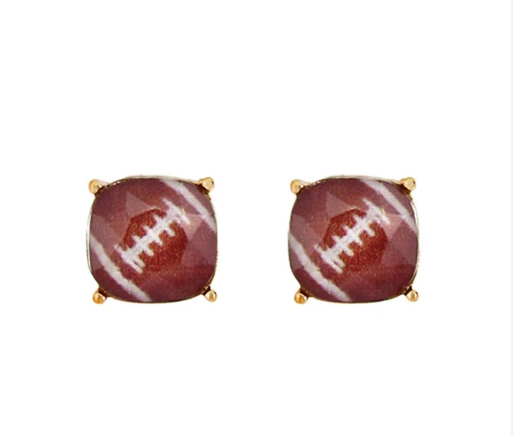 Wholesale Accessory Market - Women's Football Cushion Stud Earrings
