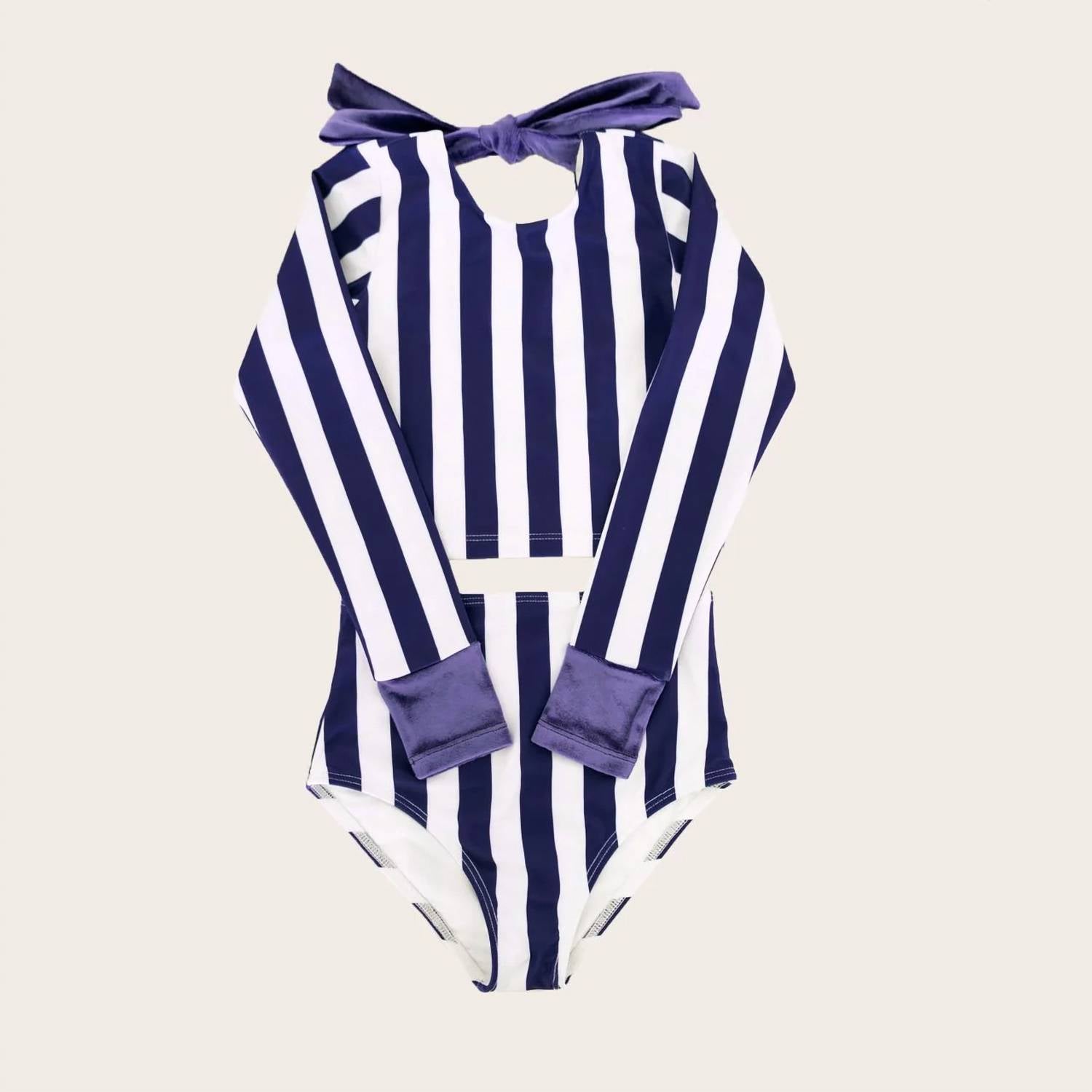 Saint Ida - Girl's Long Sleeve Two Piece Swimsuit