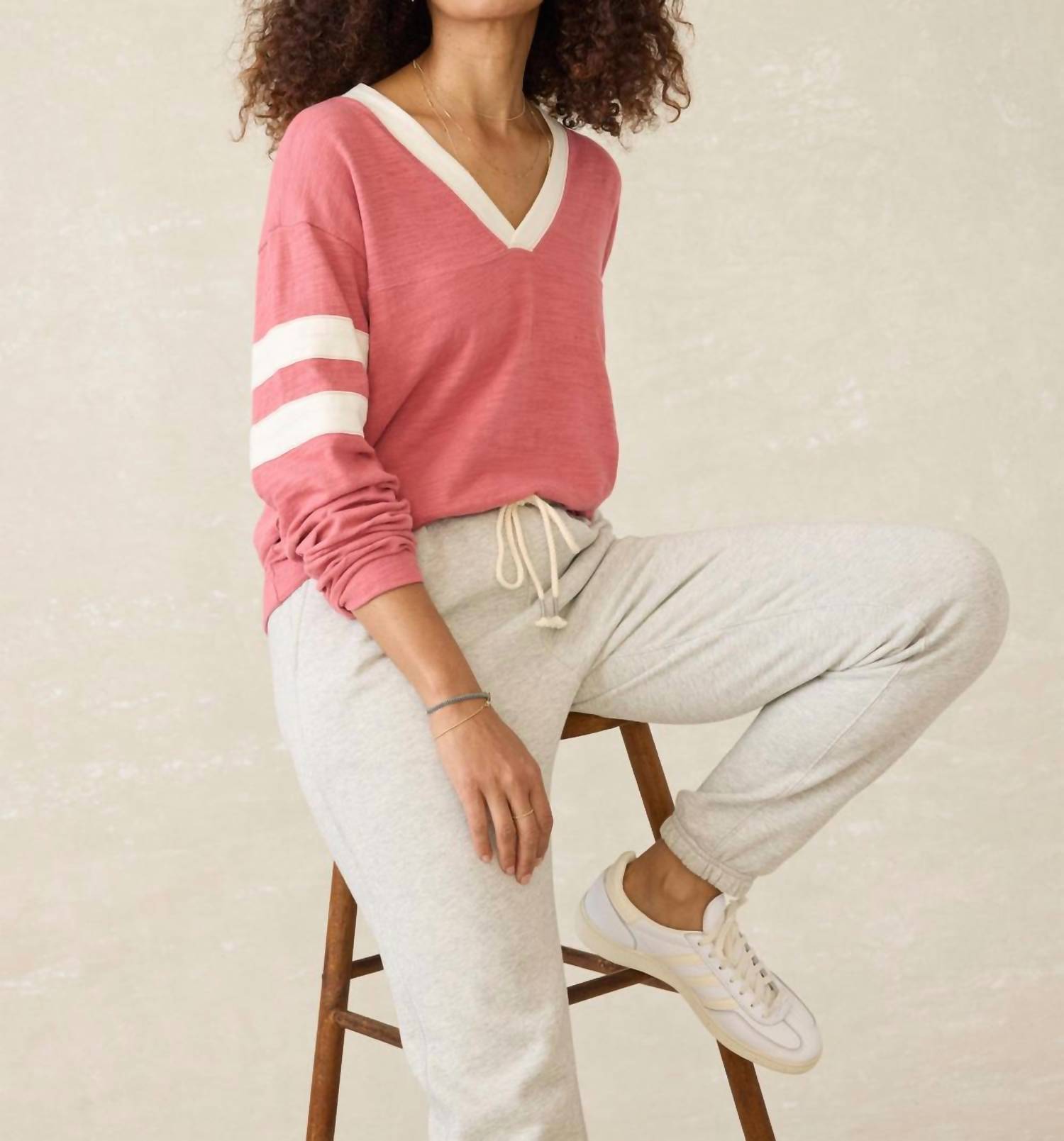 Faherty - Sunwashed Slub V-neck