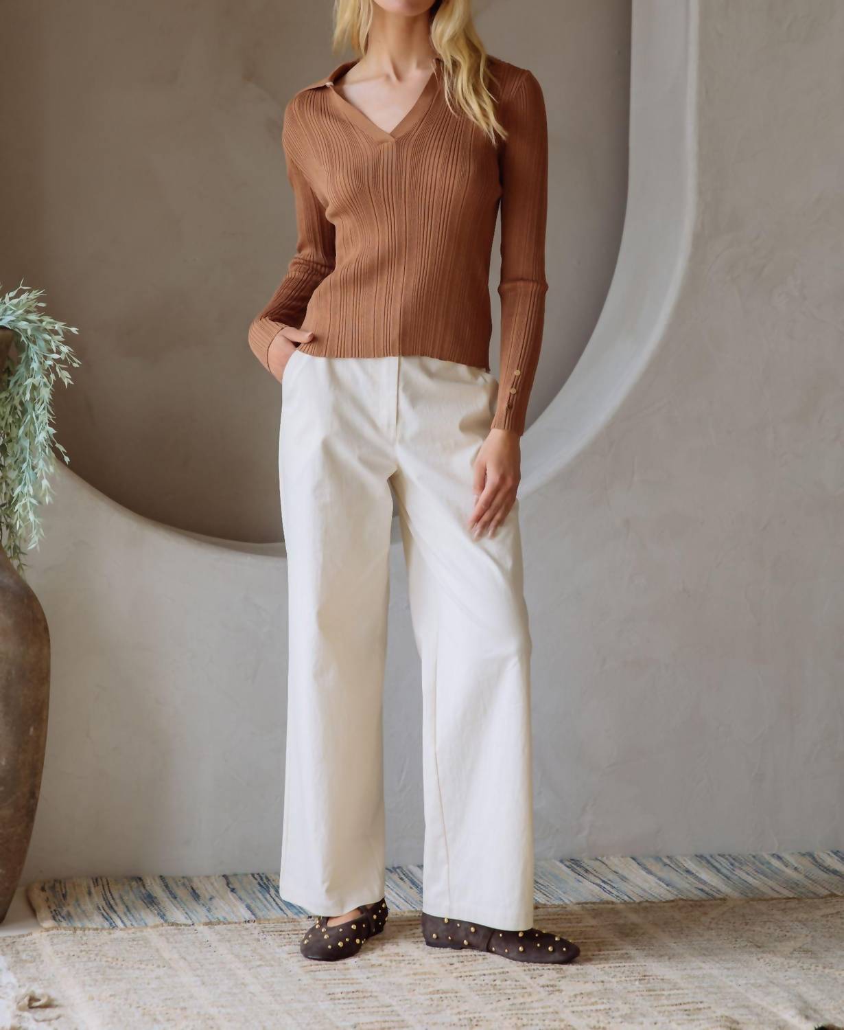 Skies Are Blue - Robin Collared Sweater