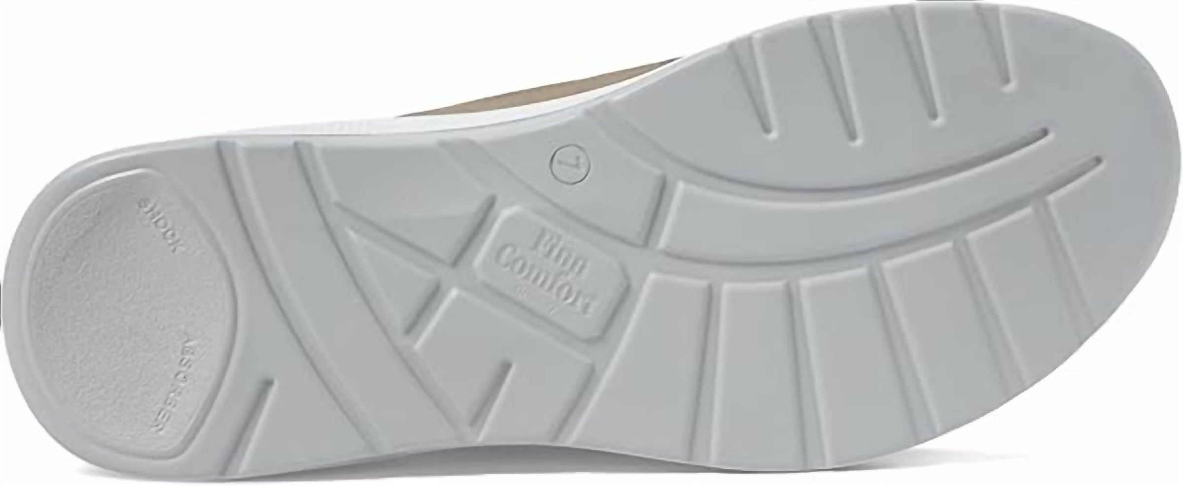 Finn Comfort Women's Piccadilly Sneaker in grey beige mountain - women's sneaker - detail view