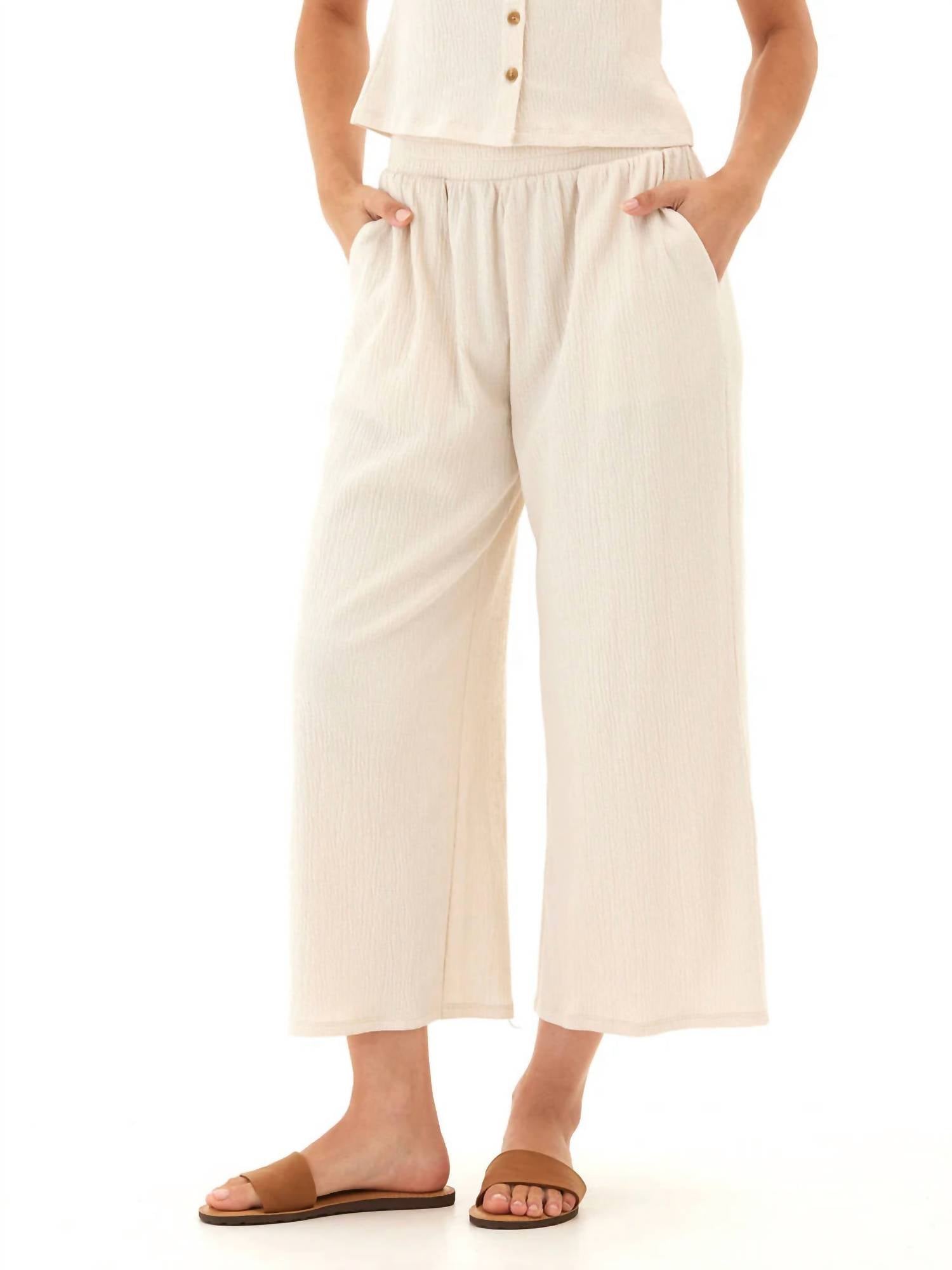 Threads 4 Thought - Ivanna Smocked Jersey Wide Leg Pant