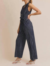 Gilli - Francis Striped Sleeveless Jumpsuit