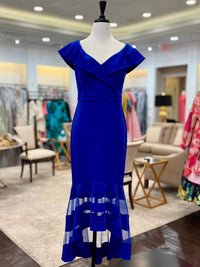 Joseph Ribkoff - Off Shoulder Hi-low Dress