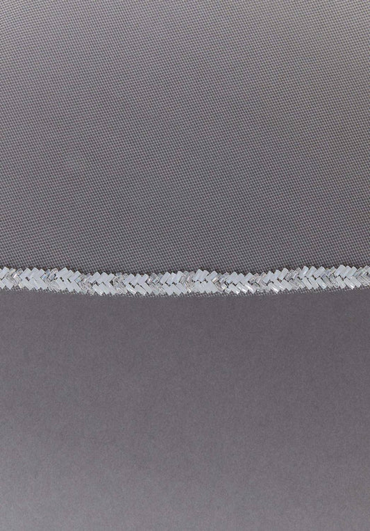 Morilee - Edged With Bugle Beads Fingertip Length Wedding Veil
