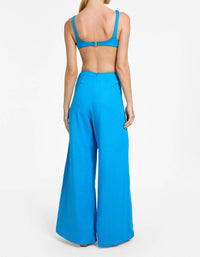 Revel Rey - Aquablue Tahoe Wide Leg Pant
