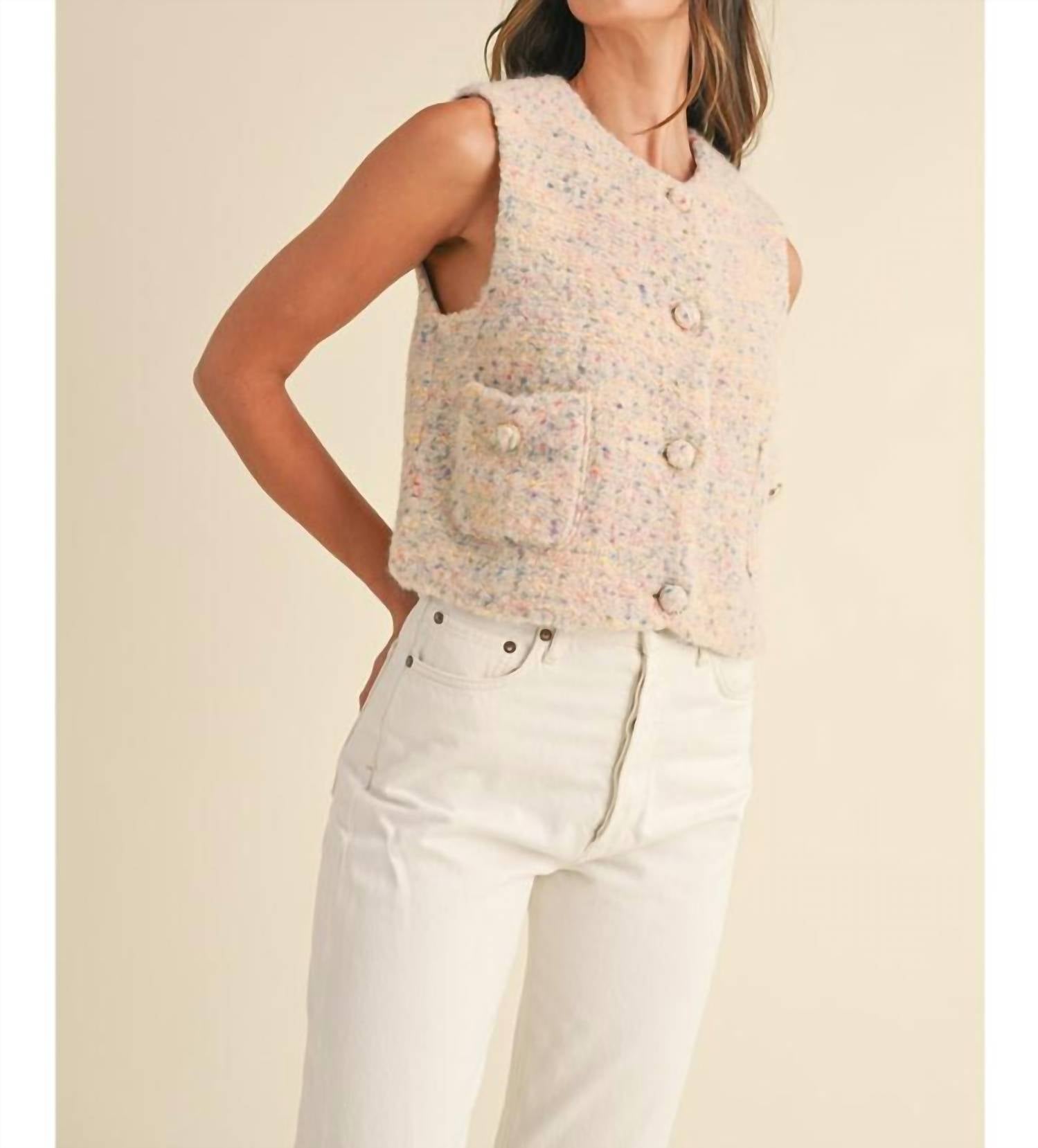 Mable - Button Down Sweater Vest