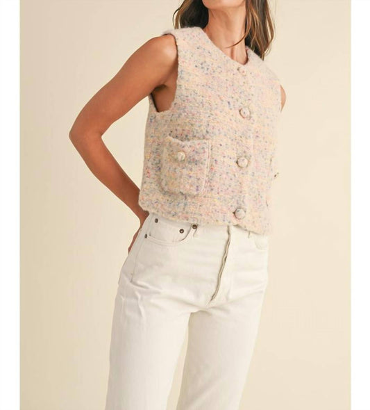 Mable - Button Down Sweater Vest