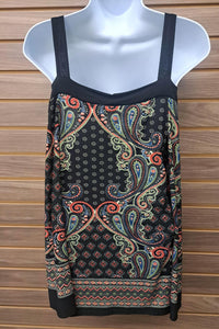 Yoyo 5 - Women's Paisley Cold Shoulder Long Sleeve Top