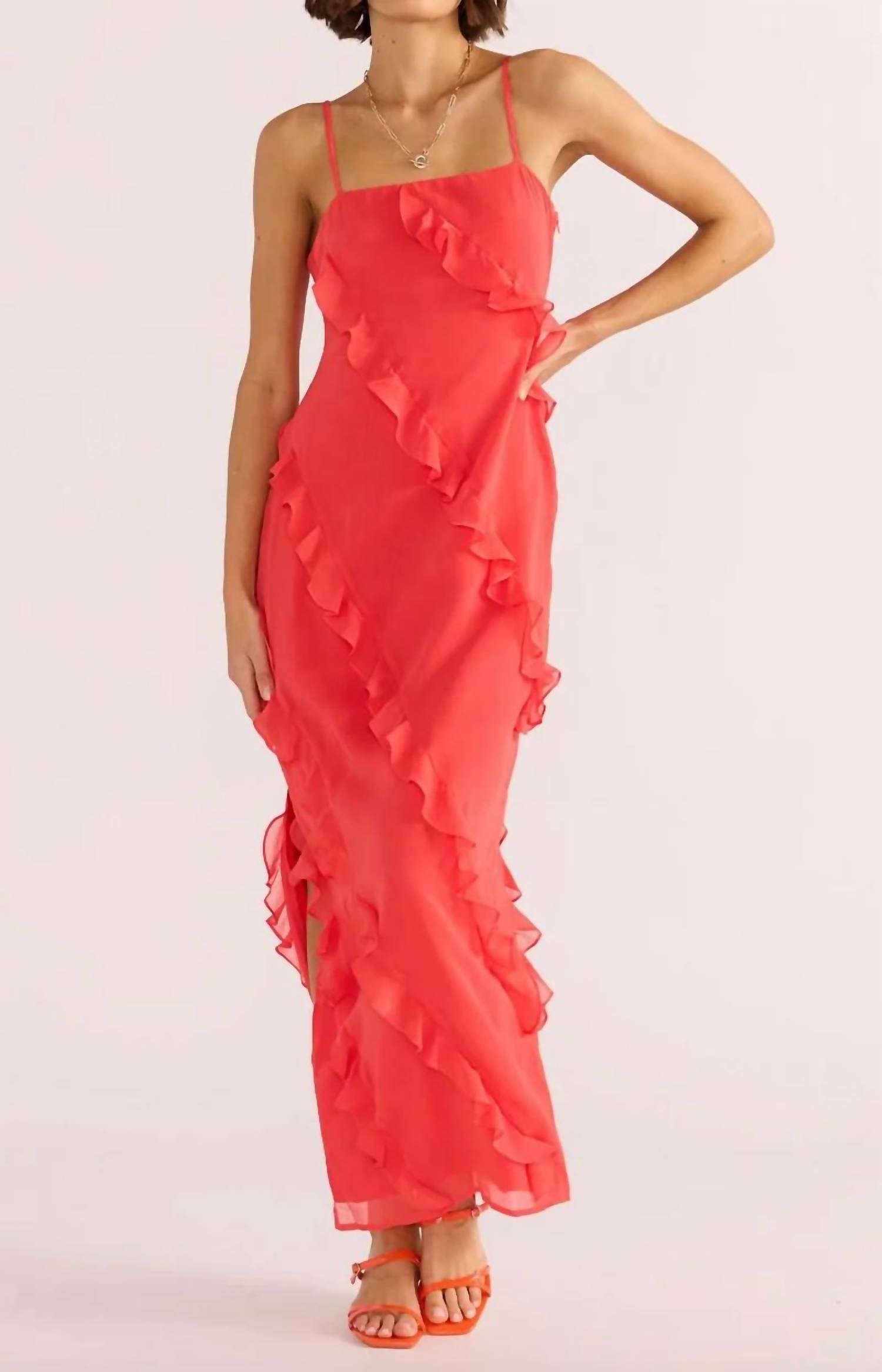Minkpink - VENUS RUFFLE MAXI DRESS