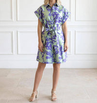 Finley Chantel Dress in honeydew purple - women's dress
