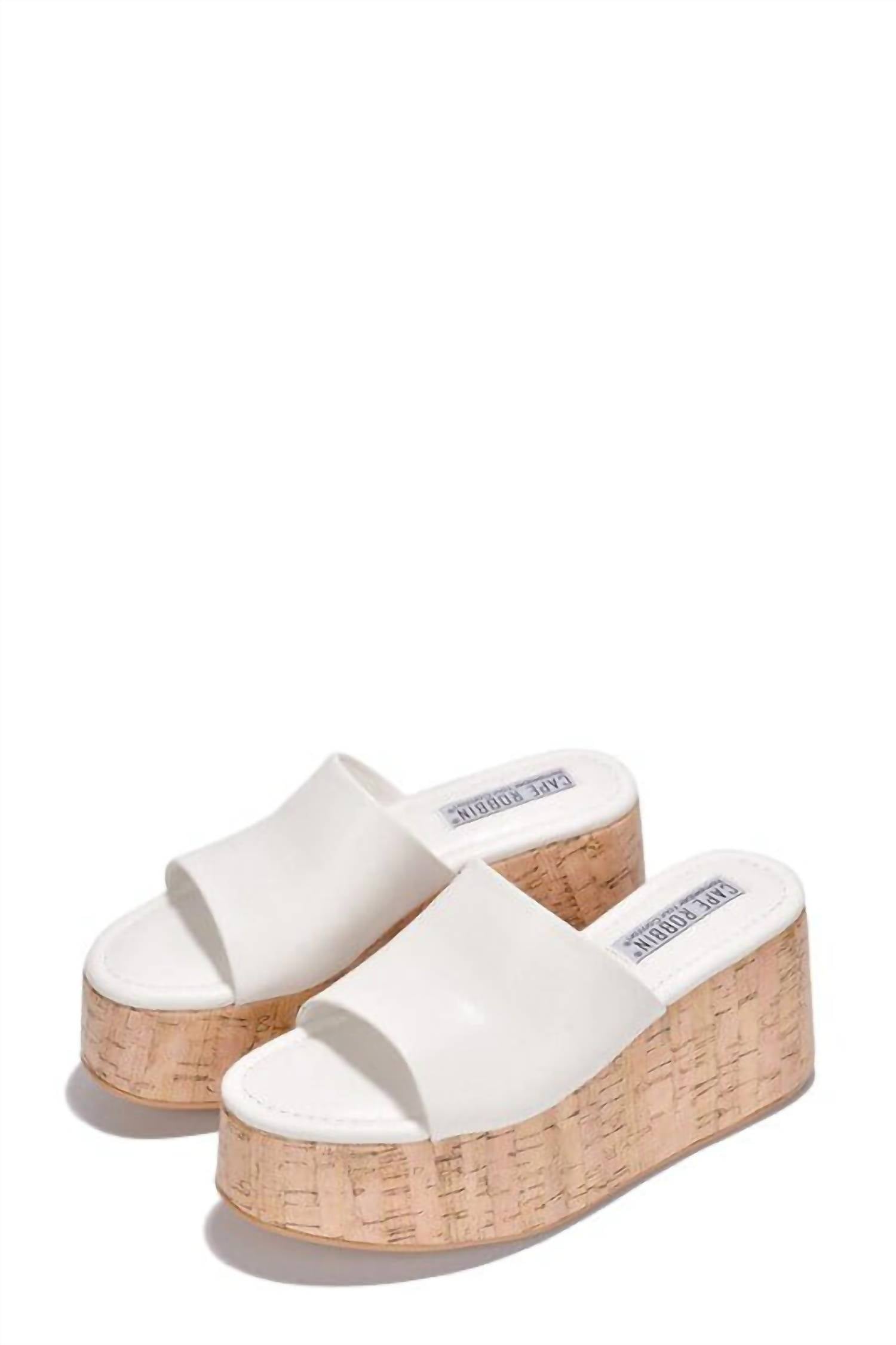Cape Robbin - Women's Mini Wedged Heel Sandal