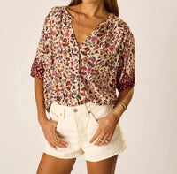 Natalie Martin - Violet V-neck Blouse Top
