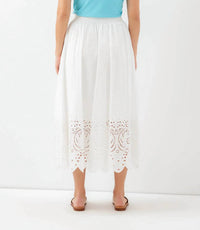 Karen Kane - Cut-out Embroidery Midi Skirt - Petite