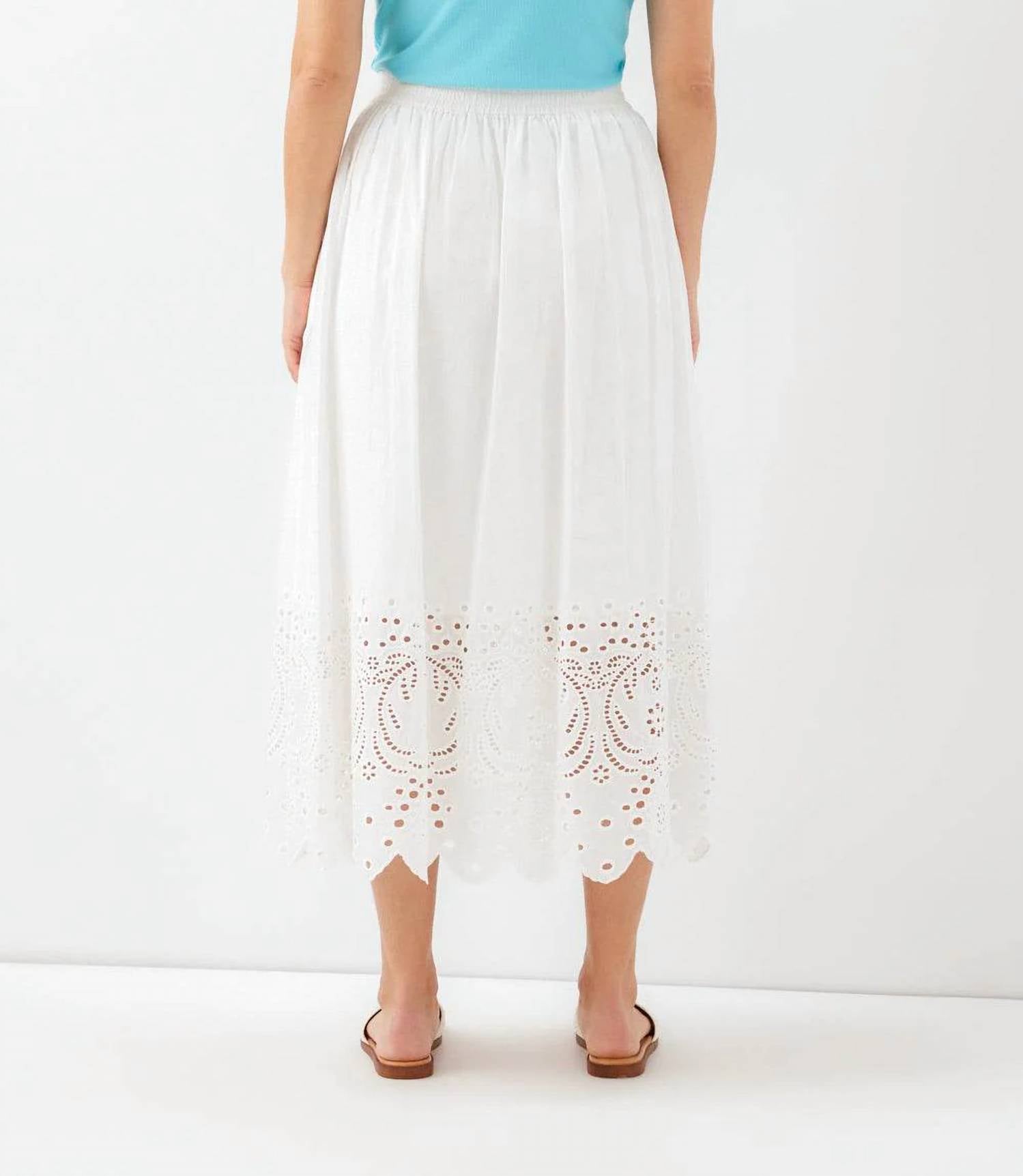 Karen Kane - Cut-out Embroidery Midi Skirt
