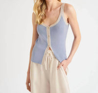 Splendid - Nevin Contrast Sweater Tank Top