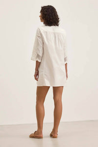 Velvet by Graham & Spencer Missie Dress in off white - women's dress - alternate view