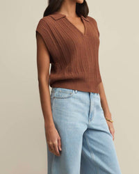 Z Supply - Lauden Crochet Polo Top