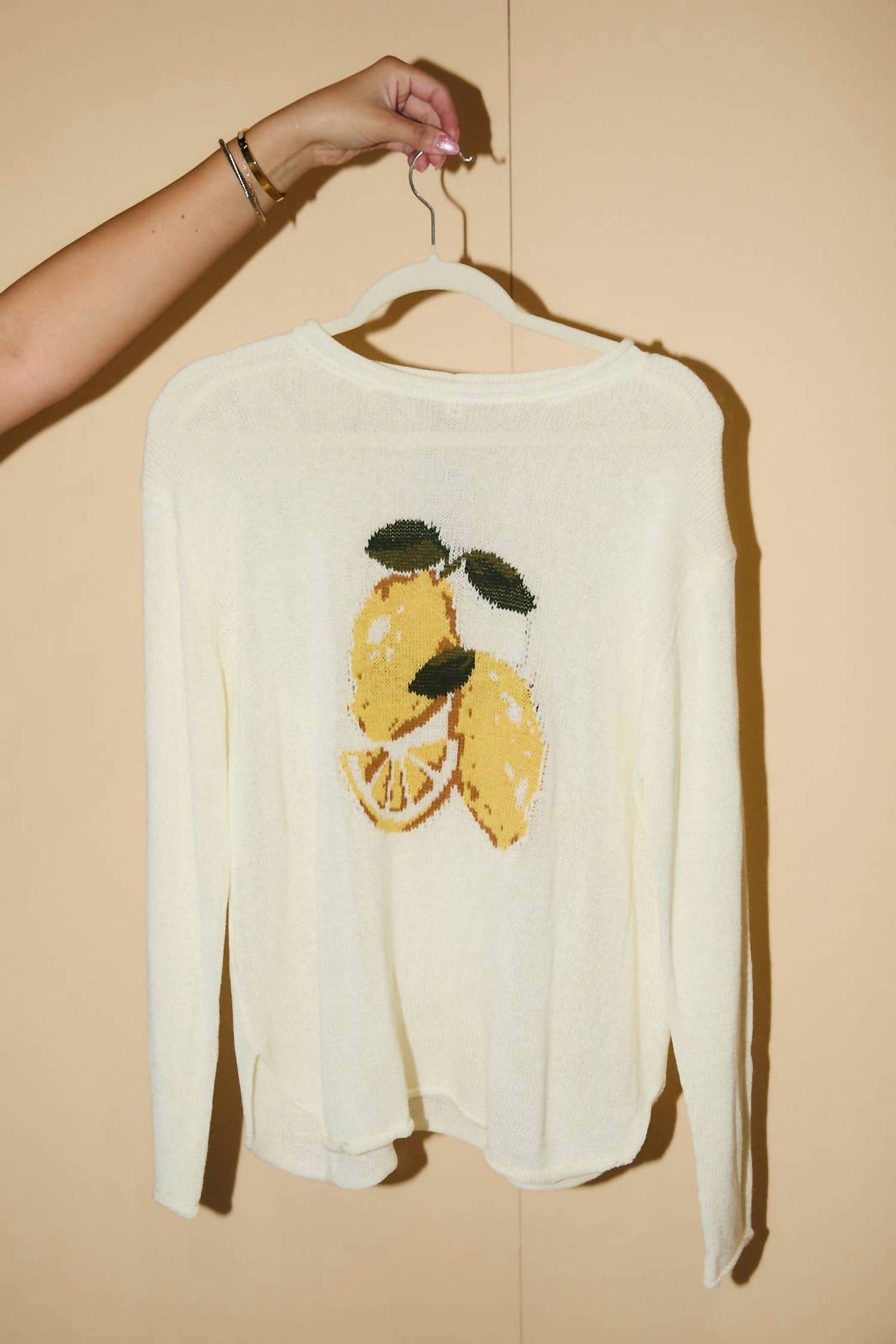 Sunday Edition - Lemon Graphic Sweater