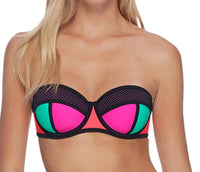 Body Glove - Fame Demi-Bust Bandeau Underwire Bikini Top