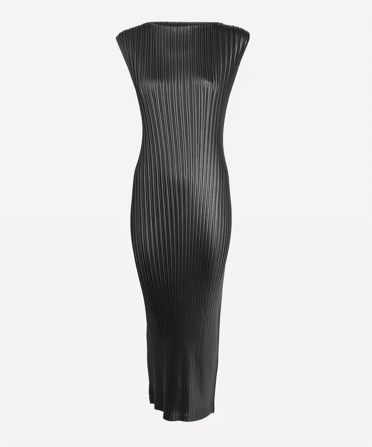 Issey Miyake - Glossed Metal Pleats Dress