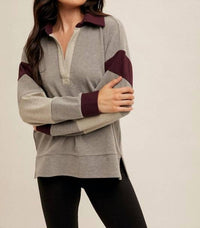 Hem & Thread - Roadtrip Reverie Colorblock Pullover Sweatshirt