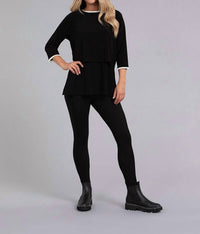 Sympli - Tipped Go To Cropped T Cropped Sleeve Top