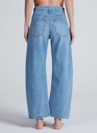 Askk Ny - Twisted Cropped Barrel Leg Jeans