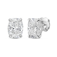 Diana M Jewels - Women's Cushion Lab-Grown Diamond Stud Earrings (12.00 TCW) - Luxe