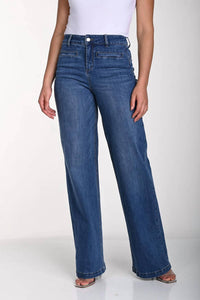 Frank Lyman - High-rise Straight Leg Jean