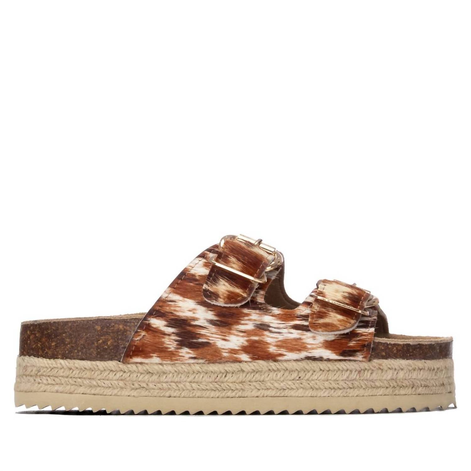 Xti Women's Refresh Leather Sandals in cow - women's sandal