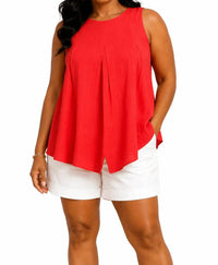 Pinch - Pleated Sleeveless Top