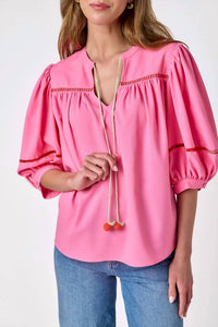 Crosby By Mollie Burch - Figgy Balloon Sleeve Top