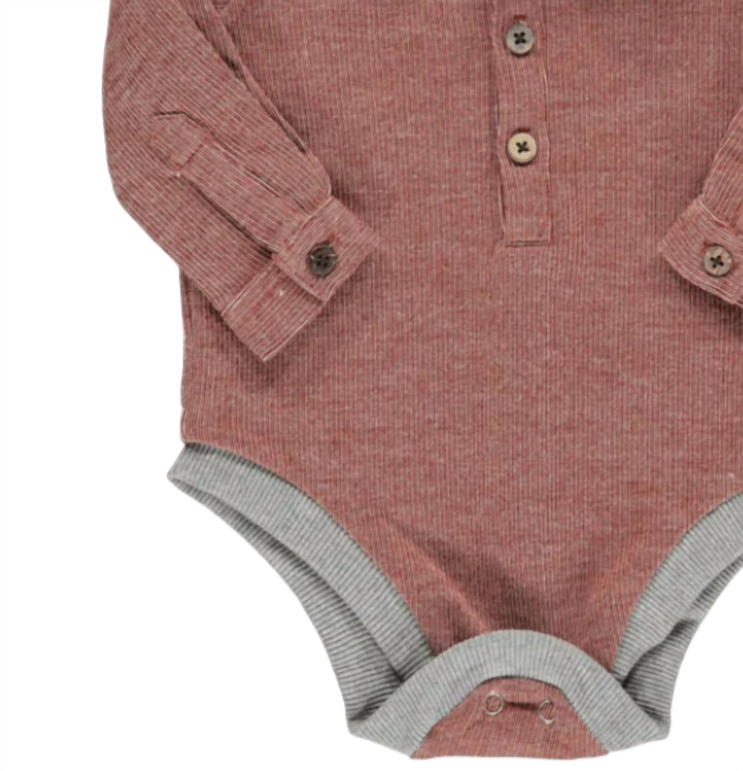 Me & Henry - Boy's Ripley Knit Romper