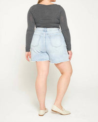 Mica Denim - Mica High Rise Denim Shorts